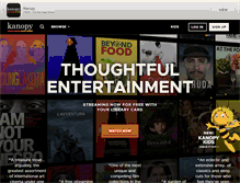 Tablet Screenshot of kanopy.com